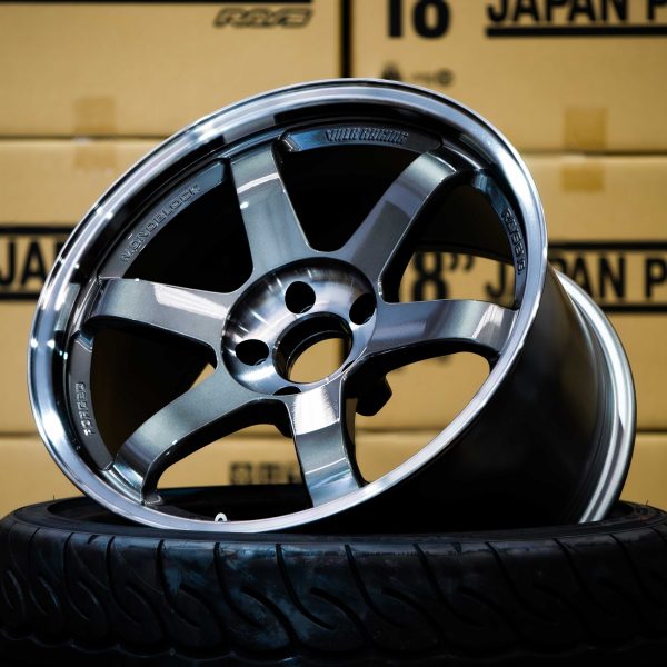 Volk Racing TE37SL 18x9.5 +12 5x114.3 Pressed Graphite (PG)-2